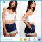 New Design Fashion Women Hotpants Crochet Trim Women Denim Shorts