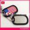 Color Printed Custom Metal Dog Tag With Laser Engraving
