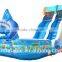 Inflatable dolphin water slide, Marlin Splash Slide, Inflatable water slide