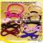 small quantity knot hair bows girls elastic hair band with beads