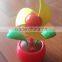 2015 new design hot sale mini USB fan with apple shape table USB fan