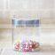 Airtight Clear Wholesale Cannister Glass Jar With Metal Lid