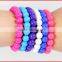FDA approved silicone material bead bracelet