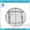high quality PE 180cm durable white upscale round garden table/stainless steel bracket modern garden table with removable legs