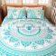 Green mandala duvet cover Duvet cover sets bedding hotel duvet cover coverlet quilt cover with pillows bedding doona Cover sets