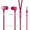 factory supply heavy bass in-ear metal earphone