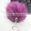 Maker design raccoon pompom keychain for handbag accessories