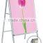 Outdoor portable folding custom auminum pavement sign stand