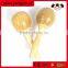 Handheld Kids Educational Toys Plain Wood Maracas