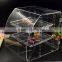 100%virgin material portable good lucid acrylic storage box factory price