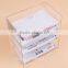 Acrylic document rack file organizer rack bank notes organizer shelf