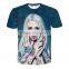 Ladies Fashion All Over Print Fancy Design T-shirt