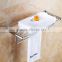 80700 new Brass bath towel holder towel rack fashion bamboo bathroom shelf
