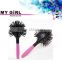 2016 My Girl new 3in1 3D shaped ball hair brush Style Blow Drying straightener Salon Heat personalized private label hair brush