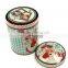 Round Christmas Gift Tin Box Christmas Metal Tin Can