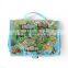 2015 Cheap PVC Full Printing Hanging Foldable Travel Toiletry Bag