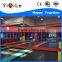 Amazing!! gymnastic square trampoline indoor inflatable trampoline fold up trampoline