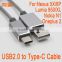 USB 2.0 to USB 3.1 Type-C data Cable for Oneplus 2 two LE 1s charging Sync data cable