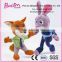 2016 New design Lovely Fashion Cute High quality Customize Kid toys and Gift Wholsele Plush toy Rabbit and Fox