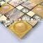 SMP24 Latest design decoration wall tile floor tile glass mix ceramic mosaic carioca gold granite countertop and tile