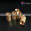 Knurled Copper Nut and Copper Card Pieces and Injection of Copper Nuts and Copper Inserts and Brass Inserts Can be Customized