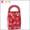 Square shape logo print kraft art shopping paper bag with handles for accessories package