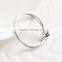 Lucury plating new fashion wedding diamond platinum rings