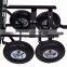 Four wheel plastic tray garden dump cart TC2145