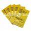Gold Metallic Business Embossed PVC Cards