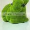 fully covered moss rabbit flocking moss bunny craft for ornament