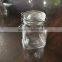 3.5oz mini glass jar with metal clip and glass lid
