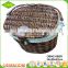 High quality wicker woven brown removable bicycle basket with lid