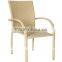 aluminum frame rattan coffee set with round table