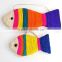 2017 new design fish shaped cat toys bulk cat toys cat toy with 2 sizes