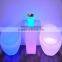 Plastic Materia Leisure Led Restaurant Club Bar Used Led Sofa /comfortable Single Seater Led Chair
