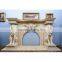 High quality home decoration marble fireplace with lion head