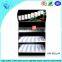 New design elegant L shape white acrylic cigarette display rack