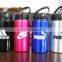 500ml aluminium bottle with lid and handle