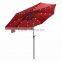 Hot Sale Outdoor Steel Frame Patio Solar Umbrella with LED light