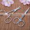 Stainless Steel Beauty Scissors Eyebrow Double Eyelid False Eyelashes Round Toe Safety Scissors Eyebrow Scissors Nose