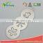 WCTS393 Durable Stainless Steel 3 in 1 Cappuccino Coffee Art Coffee Stencils Love Heart Shape Coffee Stencil, Food Grade