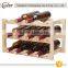 High quality beautiful and classical wood fake wine bottles rack stand for display
