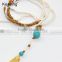Latest Design Beads Necklace With Tassel WNKA-035
