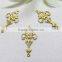 DIY hollow flower connector garment accessories brass flower connector shoe bag hair accessories