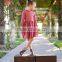 Cotton Linen Fabric Childrens Dresses Ruffles Cuff Kid Clothing Fall Linen Dress