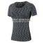 Wholesale OEM custom printing t shirt Dry Fit athletic wear women T-shirts Compression t shirt women