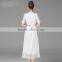 Z&M 2017 New White Fashion women dress green silk dress short sleeve green dress