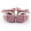 2017 Fashion pink color Shoes Soft Leather Baby Shoes Girls