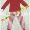 2015 Christmas pajamas outfits gigle moon remake Persnickety kids unisex stripe red sets