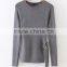 EY0867S long sleeve cable-knit hem split pullover knit sweater patterns for girls